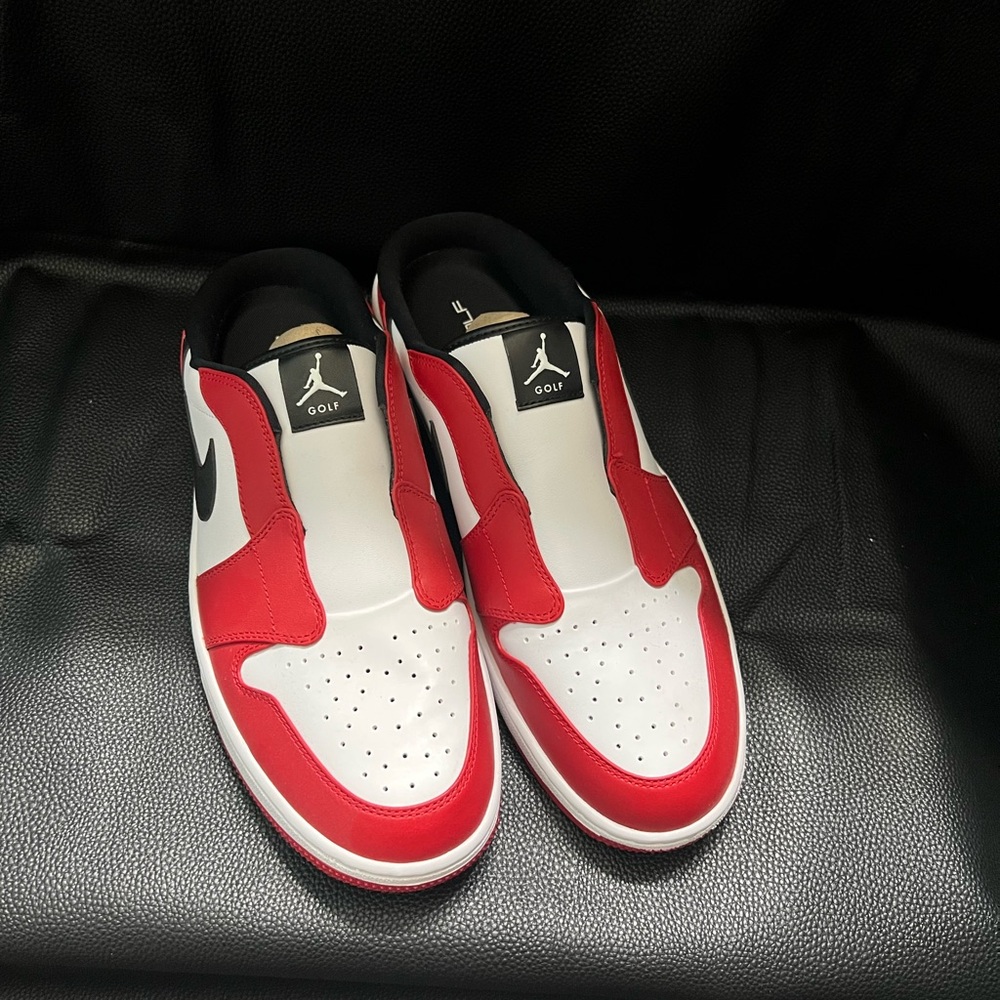 Nike Air Jordan Red and White Sneakers